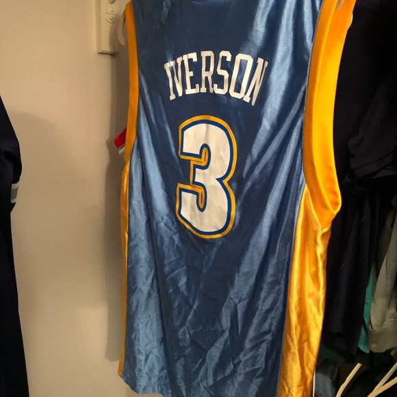 Vintage Allen Iverson Denver Nuggets Jersey - Picture 2 of 4